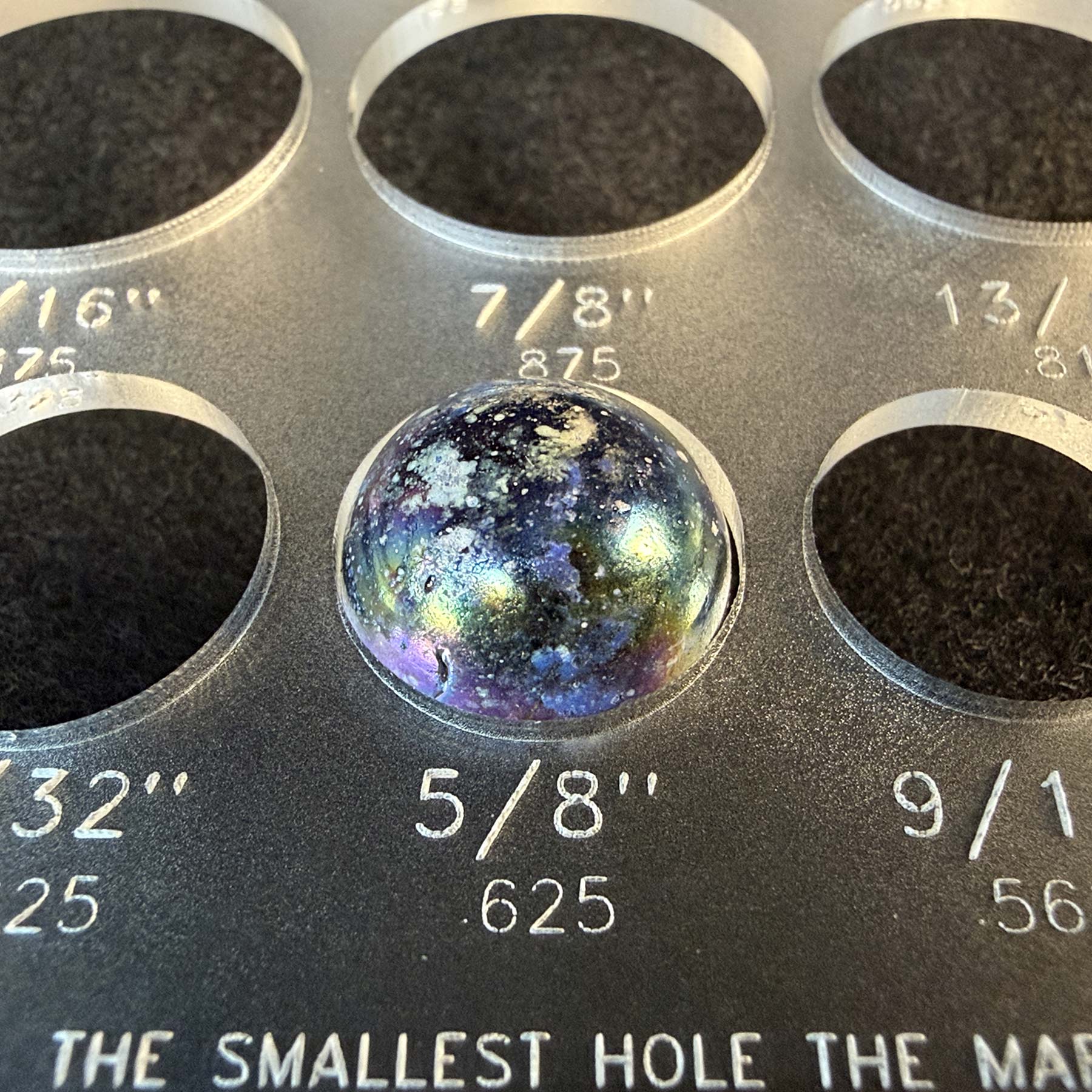 Marble Gauge close-up